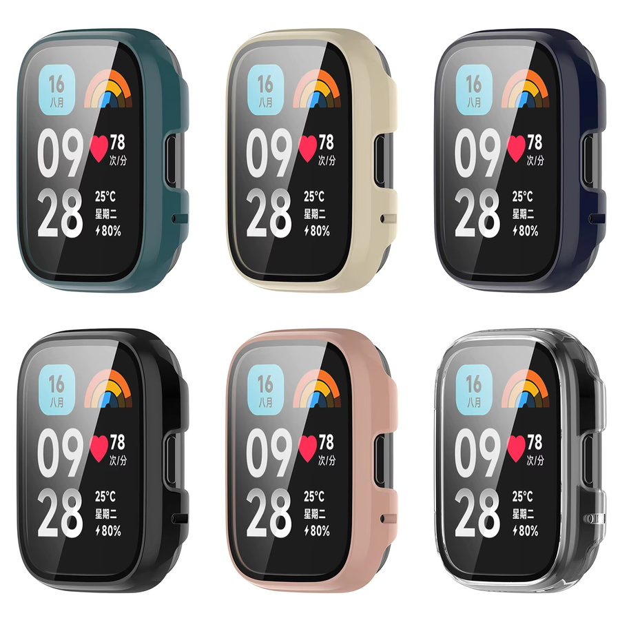 Xiaomi Hartschalen-Hülle für Redmi Watch 3 Active mit Displayschutzfolie in Transparent - Bild 5