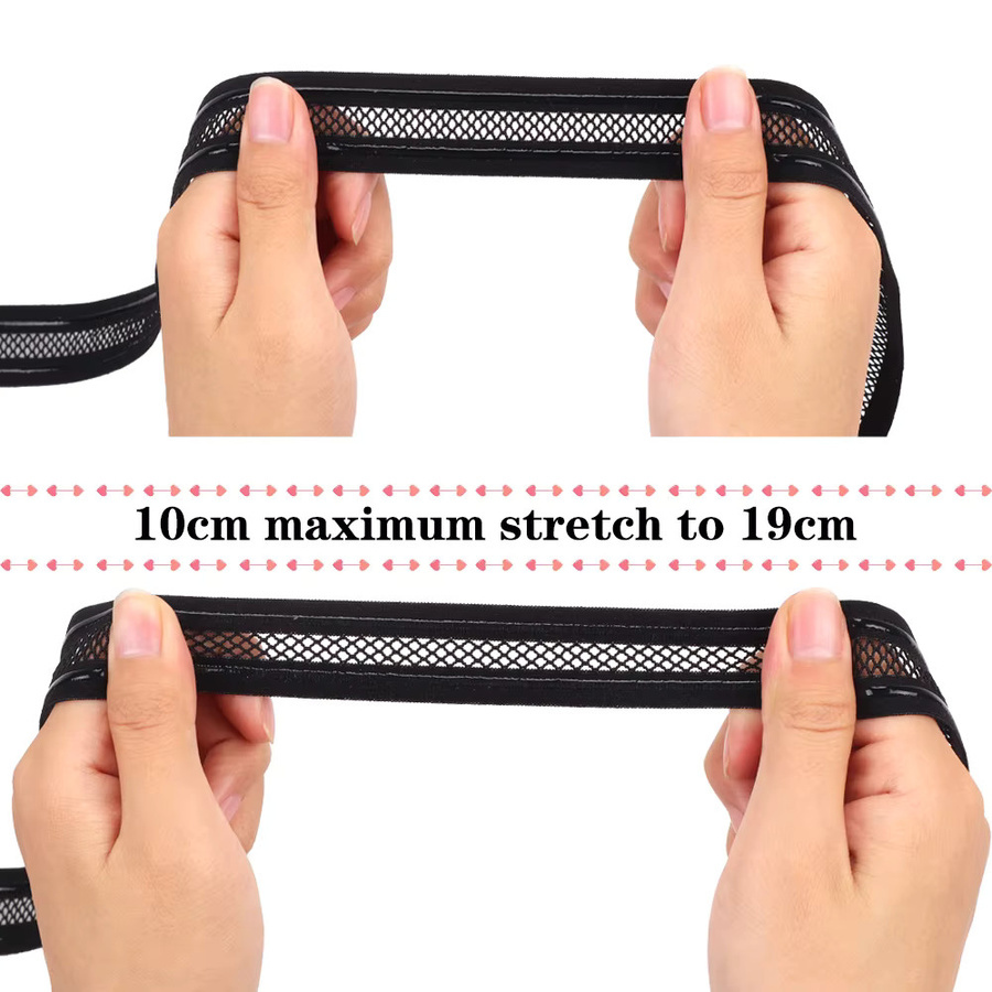 plussign Silikon Anti Slip Mesh Gummiband für Perücken, Unisex - Bild 4