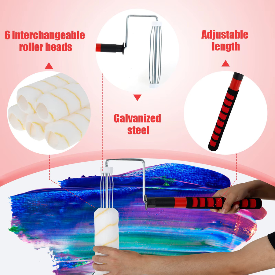 Toorise Farbroller Hülse für Wandfarben und Latexfarben zur Hausmalerei - Bild 3
