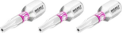 Hazet TX-Bit T10H/3 Tamper Resistant mit 6,3 mm Sechskant Aufnahme in Silber - Bild 1