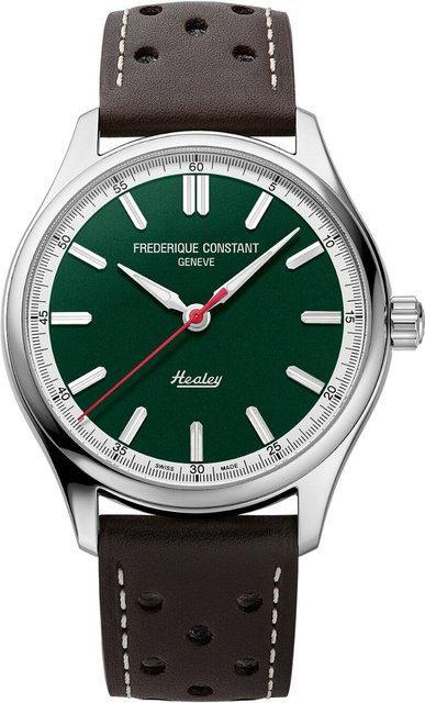 Frederique Constant Herrenuhr Vintage Rally Healey, Automatik, Edelstahl, 40mm, Leder, Grün - Bild 1