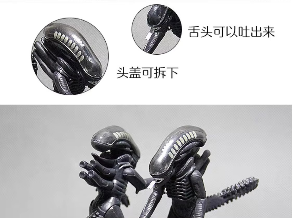 HEROCROSS Alien-Figur, Einzelfigur, Weltraum, schwarz, adults - Bild 3