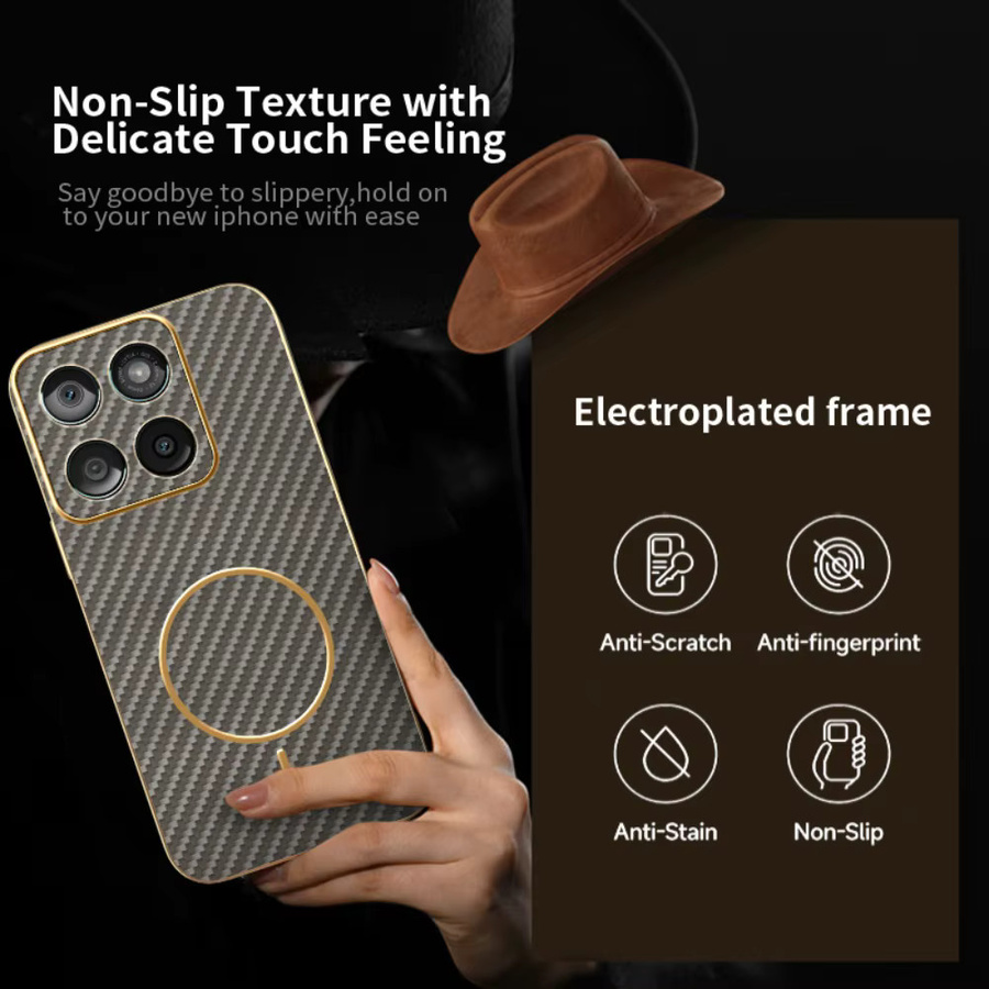 Motorola Moto Signature Edge 70 Pro Ultra Fusion+ Luxus-Hülle mit MagSafe für Moto G87 G77 G67 G57 G47 G37 G66 G56 in Schwarz und Grau - Bild 3
