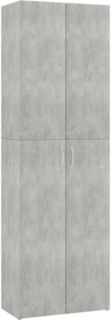 vidaXL Büroschrank aus Holzwerkstoff in Grau, minimalistisches Design, B/T/H: 60 x 32 x 190 cm - Bild 1