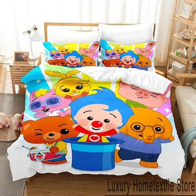 Bettwäsche Set Plim Cartoon mit Bettbezug und Kissenbezug, Binchi Outdoor Product, Mehrfarbig, B/B: 228 x 228 cm - Bild 1