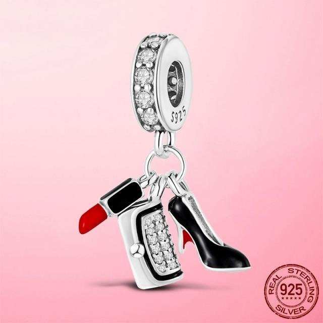 Schlüsselanhänger 925 Silber, Perle, Zirkonia, Damen - Bild 1
