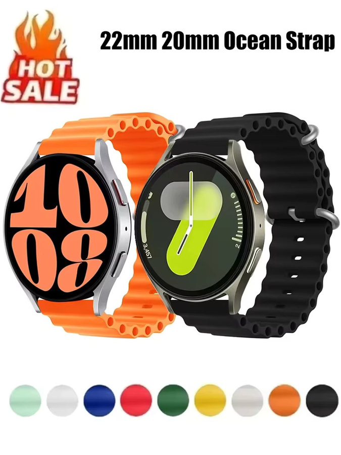 NEY Uhrenarmband Silikon, 22mm, Schwarz, Unisex - Bild 4