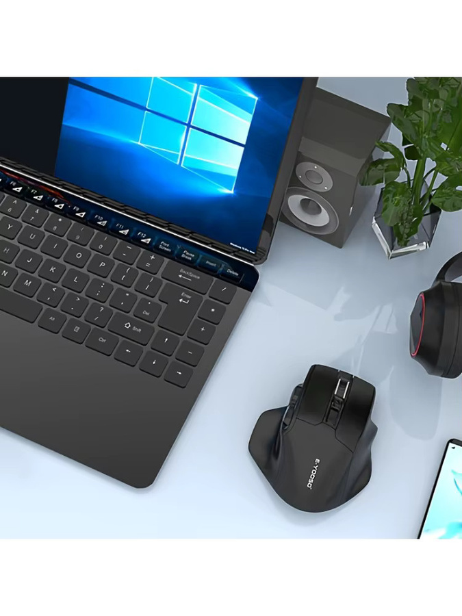 E-YOOSO X-31 Kabellose Ergonomische Gaming-Maus 2,4 G mit 4800 DPI in Schwarz für PC, Mac und Laptop - Bild 7