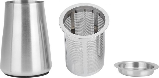 TOMTOP JMS Kaffee Sieb aus 304 Edelstahl mit feinem Mesh Filter und Container in Silber - Bild 1