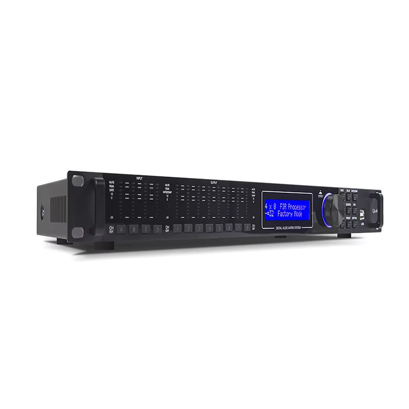 PAULKITSON LA408 4-In 8-Out FIR Audio-Prozessor in Schwarz mit Gain Delay Comp Gate Matrix Xover für Bühnen-Live-Shows und KTV-Soundsysteme - Bild 5