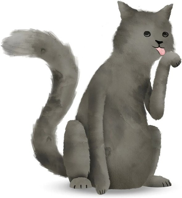 Komar Wandbild Cute Cat Poster aus Qualitätsvlies, Breite: 40 cm, Höhe: 50 cm - Bild 1