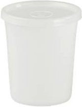 Hünersdorff Universaldose aus Kunststoff, transparent oder weiß, 250 ml, Durchmesser: 7,8 cm, Höhe: 8,8 cm - Bild 1