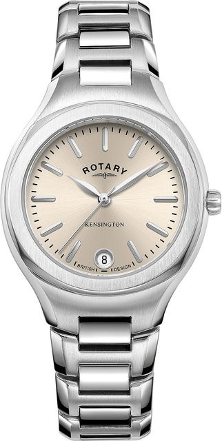 Rotary Armbanduhr, Quarz, Edelstahl, Gold, 32 mm, Damen - Bild 1