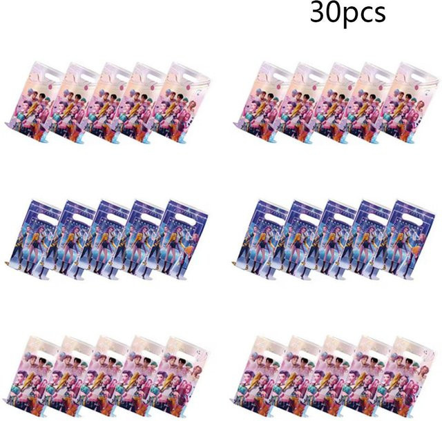 30 Stück thankBUY Dämonenjäger Geschenktüten für Kinder und Jugendliche in Grau und Multicolour aus Kunststoff - Bild 1
