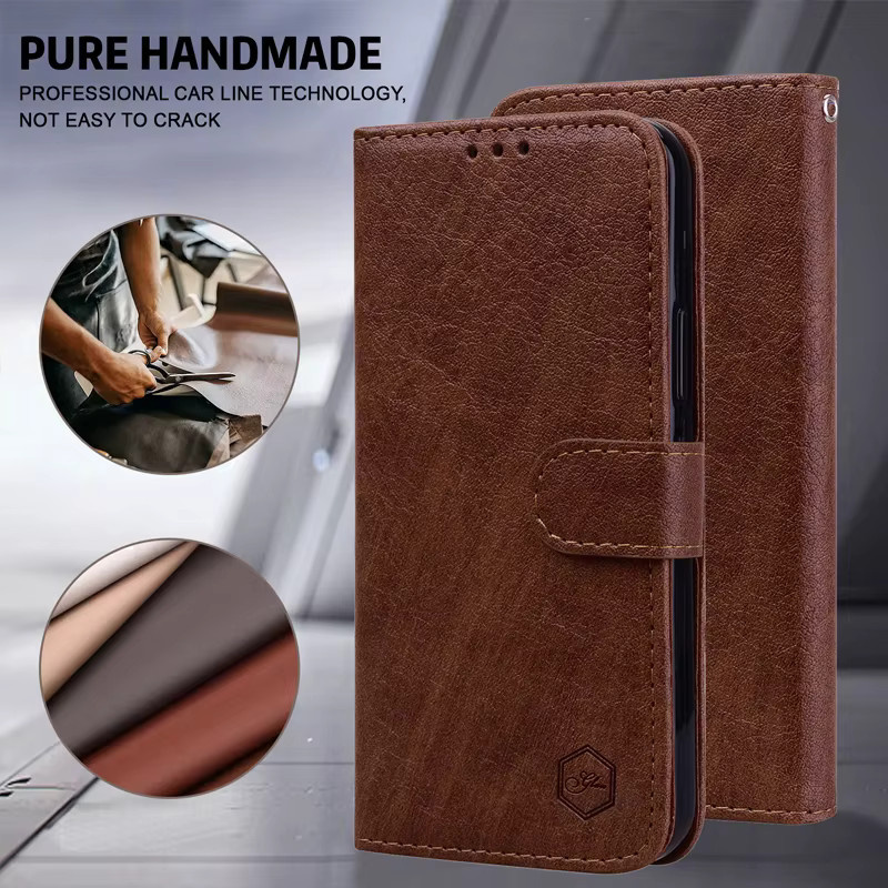 Magnetische Lederhülle KEDBBAO als Flip-Case für iPhone Modelle in Blau - Bild 2