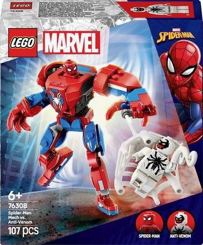 LEGO Marvel Spider-Man Mech vs. Anti-Venom Konstruktionsspielzeug - Bild 1