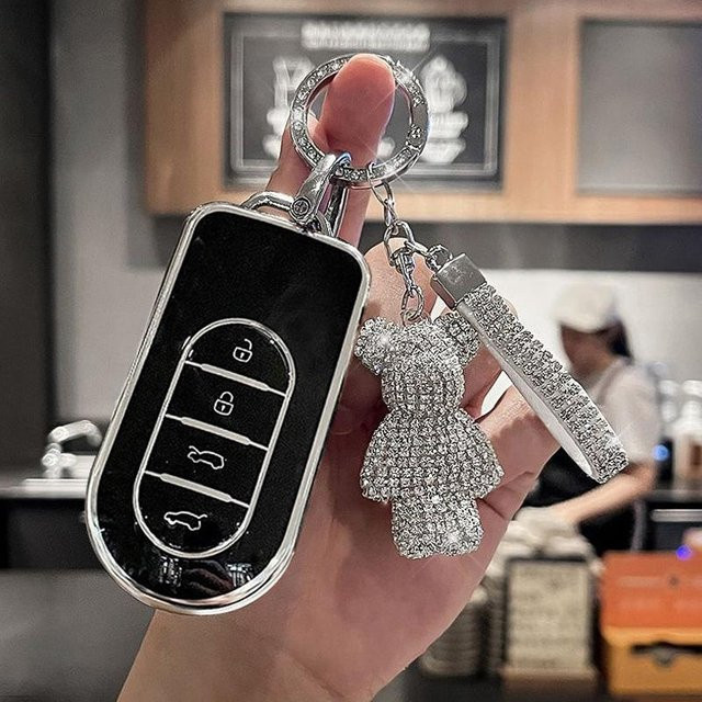 Premium TPU Schlüsseletui für Smart #5 Elf 5 Brabus Pro Fernbedienung Schlüsselhülle in Schwarz - Bild 1