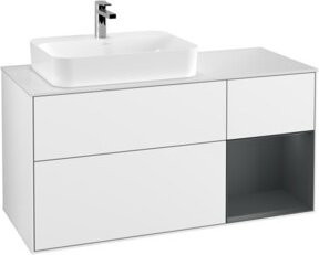V&B Waschtischunterschrank Finion in Weiß lackiert, Breite: 120 cm, Tiefe: 50,1 cm, Höhe: 50,1 cm - Bild 1