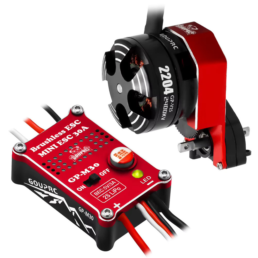 Axial 2204 2400KV Bürstenloser Außenläufermotor mit Getriebe & 30A ESC, 1:24 - Bild 2
