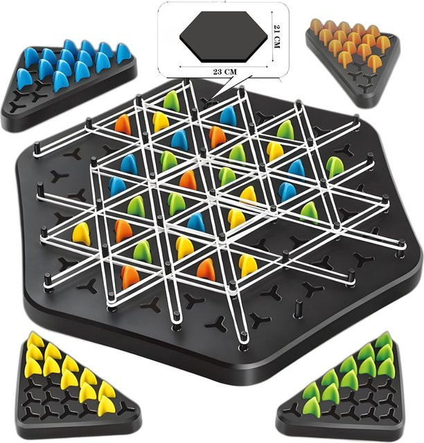 Wucifang Bags Geometrie-Ketten-Schach-Puzzle, Dreieck-Schachspiel, Familienspiel - Bild 1