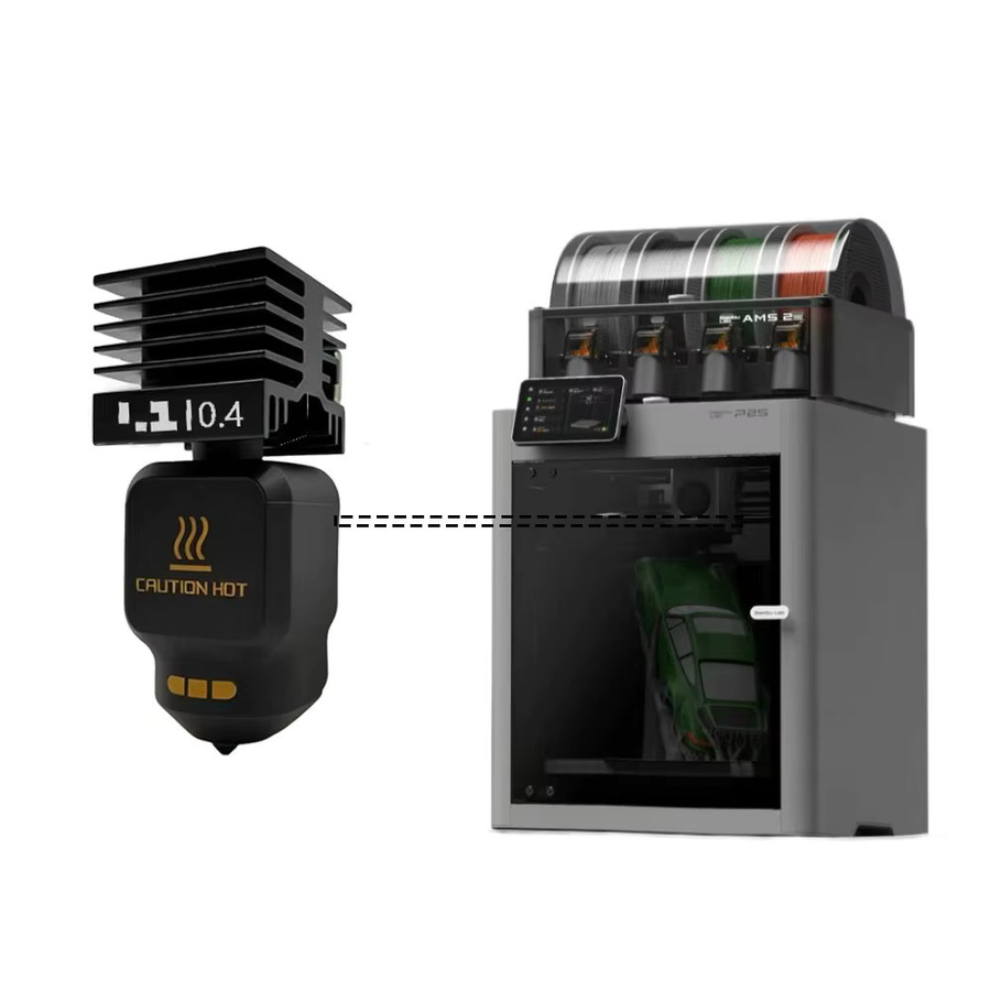 Bambu Lab Hotend Montage-Kit mit austauschbaren Düsen 0,2 mm, 0,4 mm, 0,6 mm und 0,8 mm für P2S 3D-Drucker - Bild 4