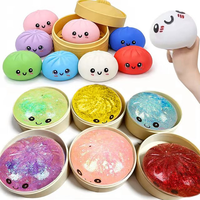 Bandai Glitzer-Knödel-Squishy-Spielzeug, multicolor - Bild 1