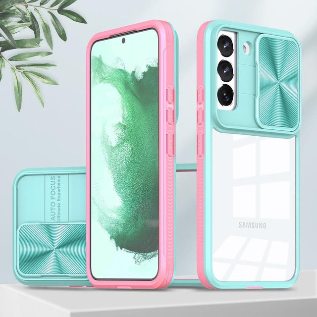 Stoßfeste Kamera-Schutzhülle für Samsung Galaxy S23 S22 S21 S20 Plus Ultra A53 A73 A13 A12 A03 A02S A03S in Transparent/Multicolor - Bild 1