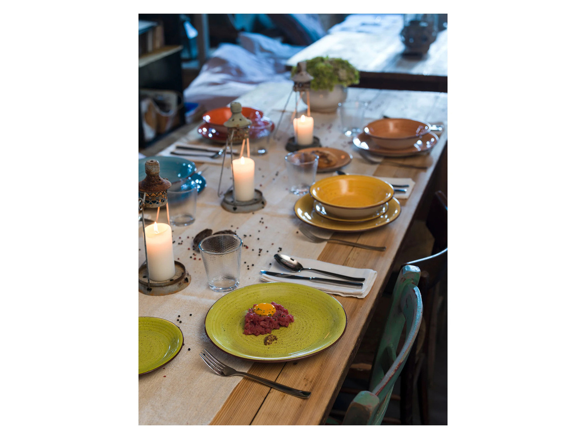 TOGNANA Tellerset New Art & Pepper aus Porzellan, 18-teilig, Multicolour - Bild 2