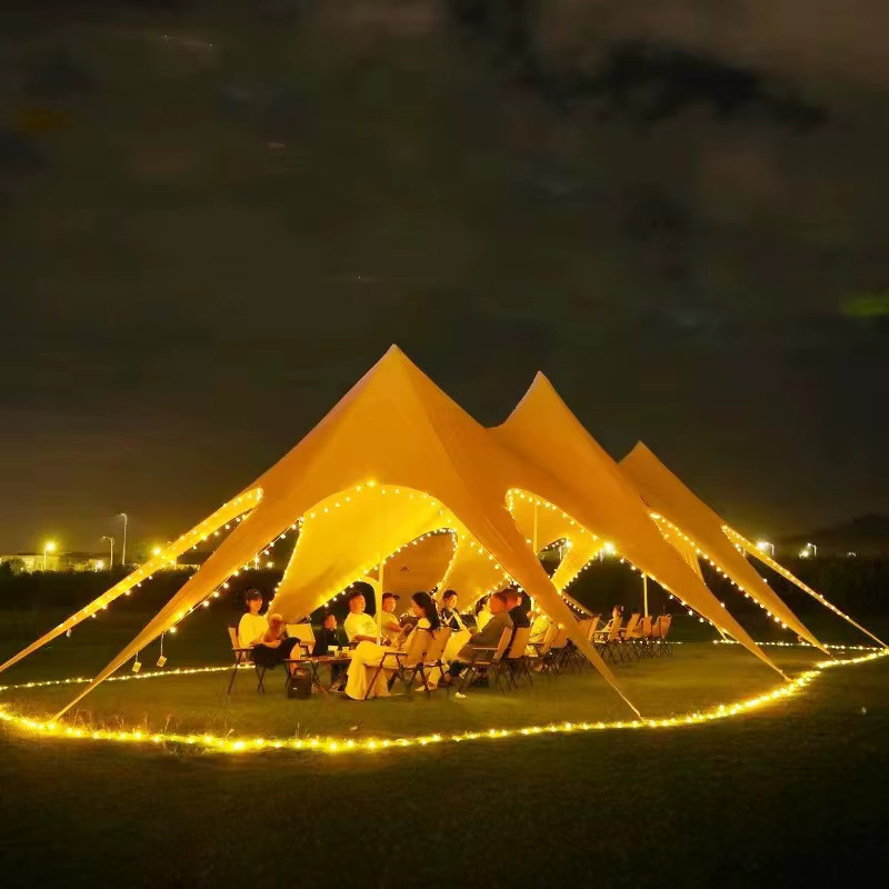 XMSJ Luxus Outdoor Camping Zelt mit Überdachung für 40 Personen für Hochzeiten, Partys und Events, 20m - Bild 3