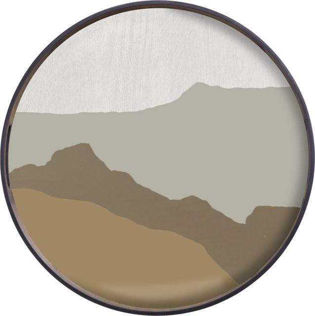 Ethnicraft Wabi Sabi Glastablett mehrfarbig aus Glas und Metall - Bild 1