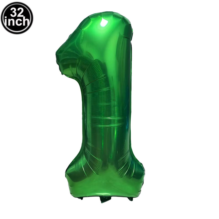 Grüner Ballon mit großen Zahlen, Figur - Bild 2