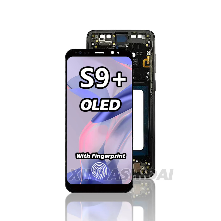 Samsung Galaxy S9 Plus Ersatz Display mit Touchscreen Digitizer Montage und Rahmen in Schwarz - Bild 1