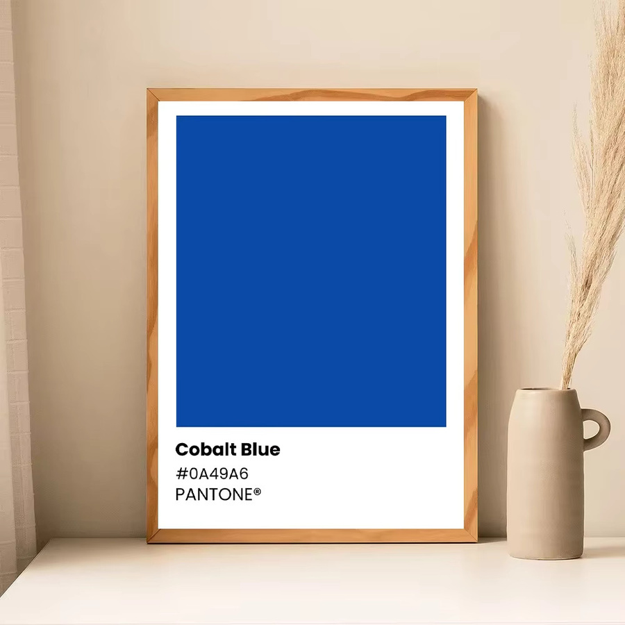 Potdemiel Wandkunst Poster im Nordic Design als Leinwanddruck in Blau und Grün - Bild 2