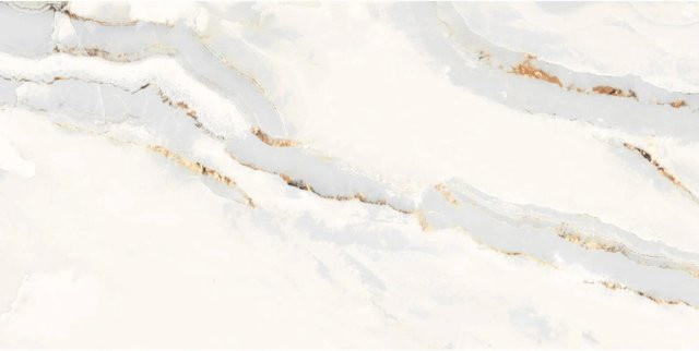 United Tile Bodenfliese Feinsteinzeug Alabaster Cleo Light in Weiß und Grau mit Marmoroptik, B: 60 cm, T: 30 cm - Bild 1