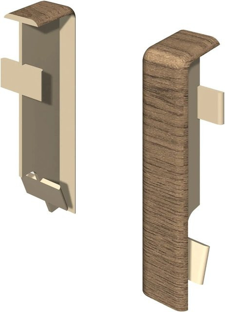 Egger Zwischenstück Kubisch Nussbaum Braun 2 Stück Höhe: 6 cm - Bild 1