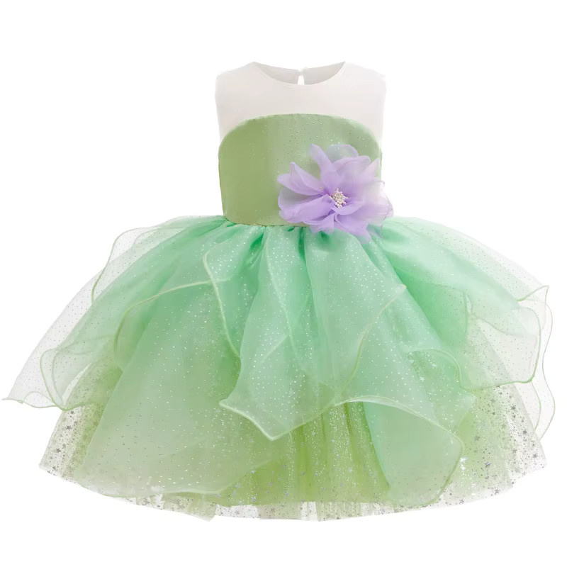 keaiyouhuo Prinzessin Elf Verkleidung, Kleid, Grün, Mädchen - Bild 2