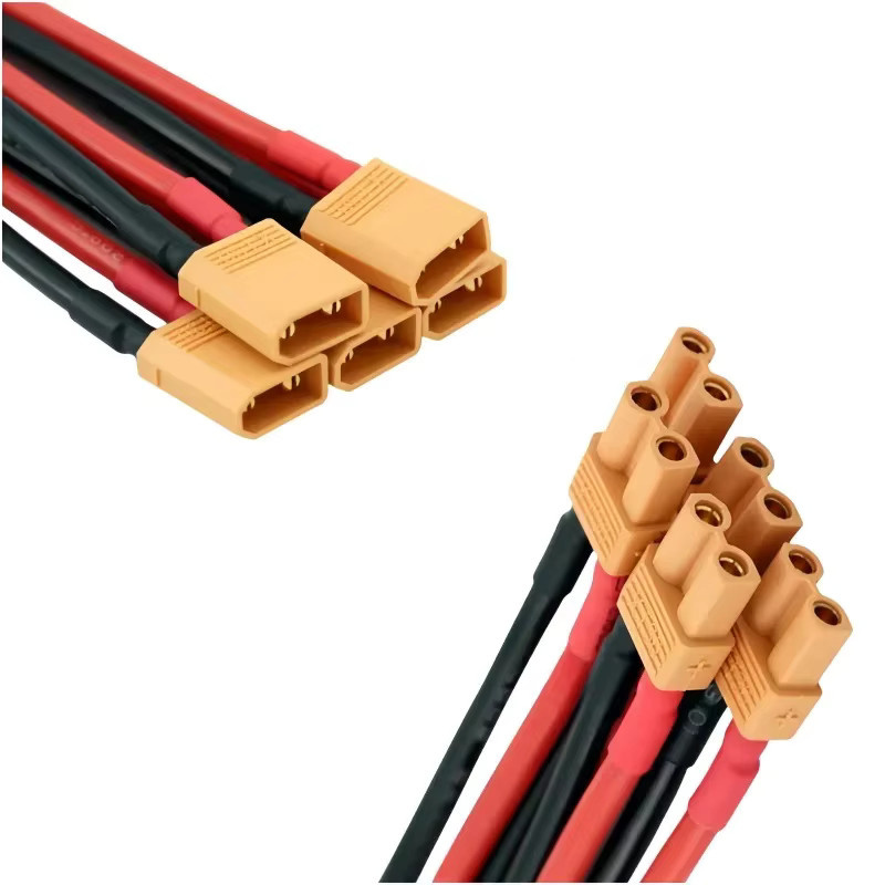 XT30 Pigtail-Stecker Set mit 100mm 16AWG verzinntem Kabel in Gelb für RC Flugzeuge, Lipo-Akkus und FPV Drohnen - Bild 2