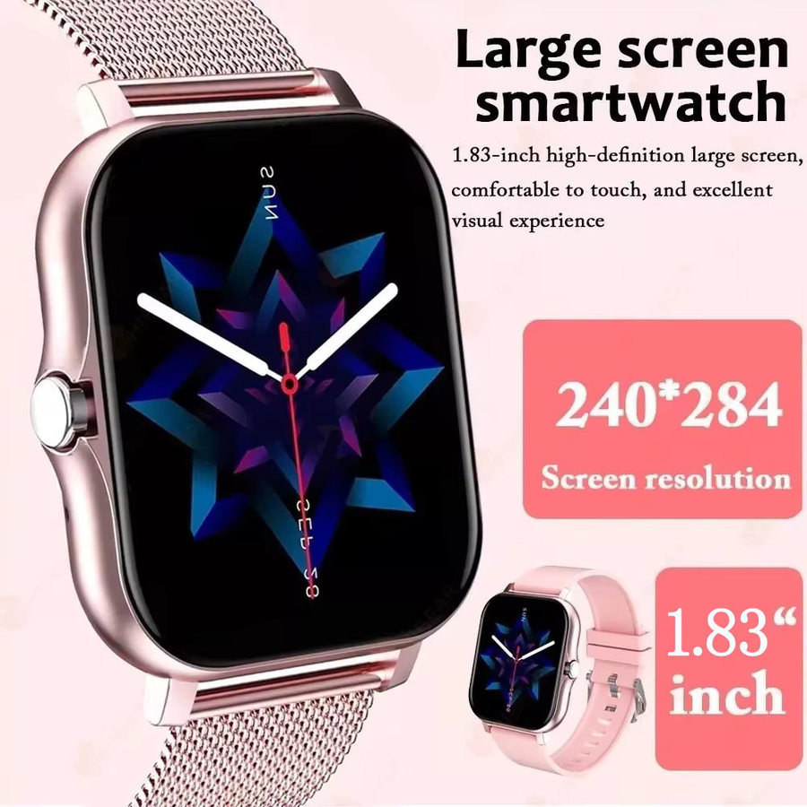 LAXASFIT Smartwatch, 1,83 Zoll, Schwarz, Unisex - Bild 2