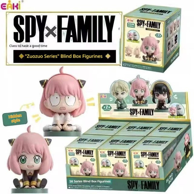 EAKI Spy X Family Blind Box Sitting Series, Einzelfigur, ab 7 Jahren - Bild 1