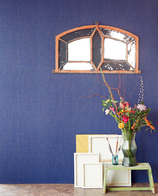 Eijffinger Wallpaper Masterpiece 6 Tapete mit abstraktem Farbmuster in Blau und Gold aus Vinyl - Bild 2