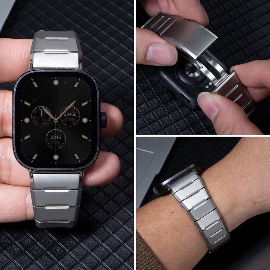 FancyWrist Uhrenarmband Edelstahl, Silber, Herren - Bild 2