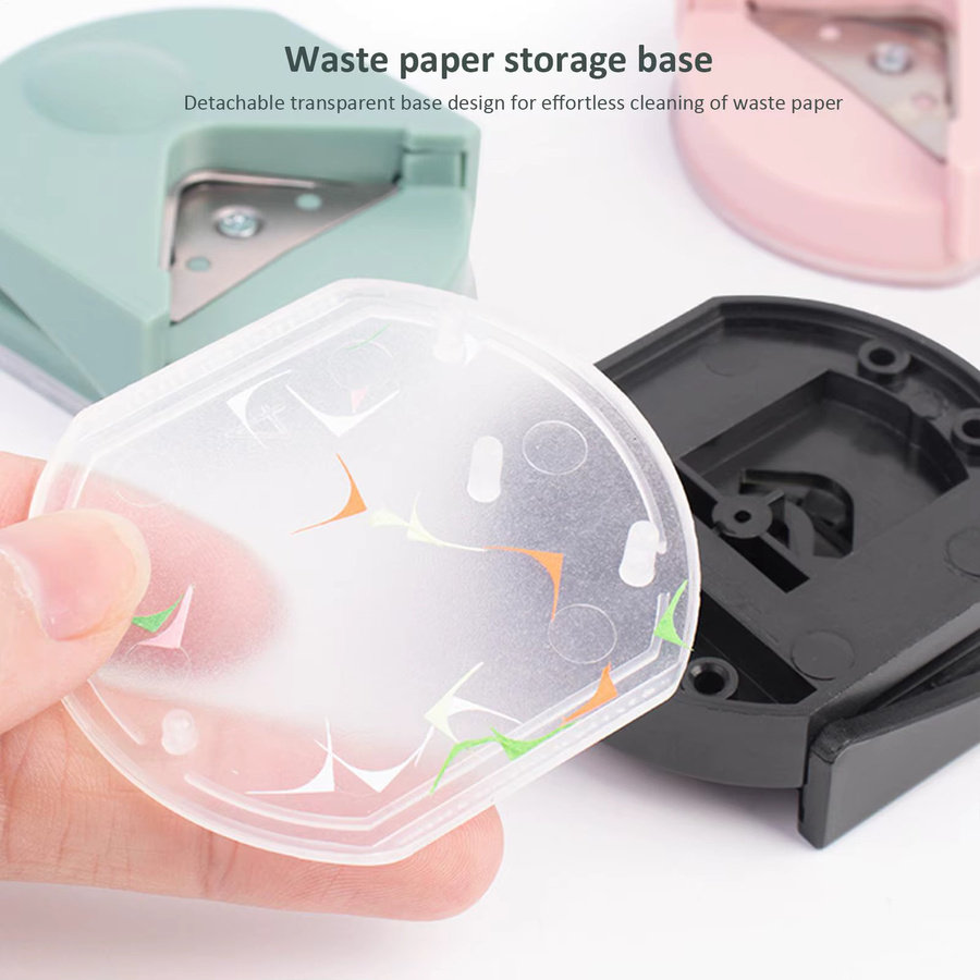 Papierhandwerk Multifunktionaler Tragbarer Foto-Eckenstanzer für PVC-Filme und Karten in Grün - Bild 2