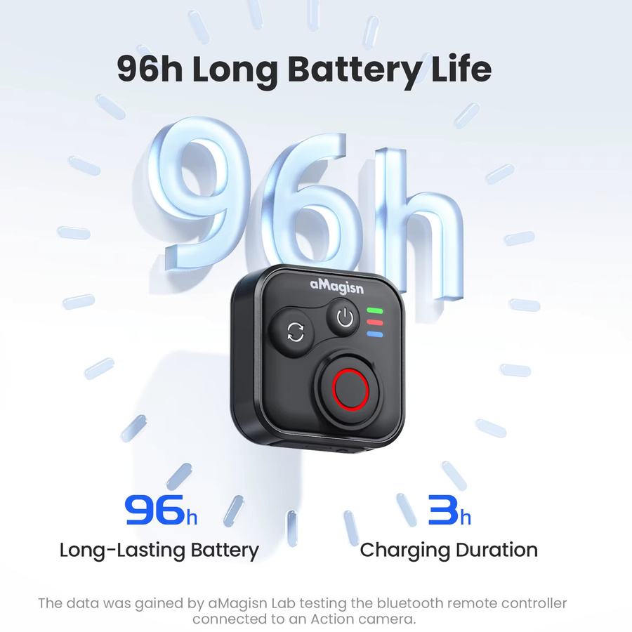 Insta360 Multifunktionaler Bluetooth Kamera-Wireless-Aufnahmecontroller in Schwarz für Insta360 Go, Ultra, X4, Air, X5 und AcePro2 - Bild 3