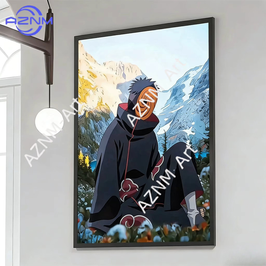 KAYOU Naruto Uchiha Obito Retro Kraftpapier Poster Wandbild Mehrfarbig - Bild 2