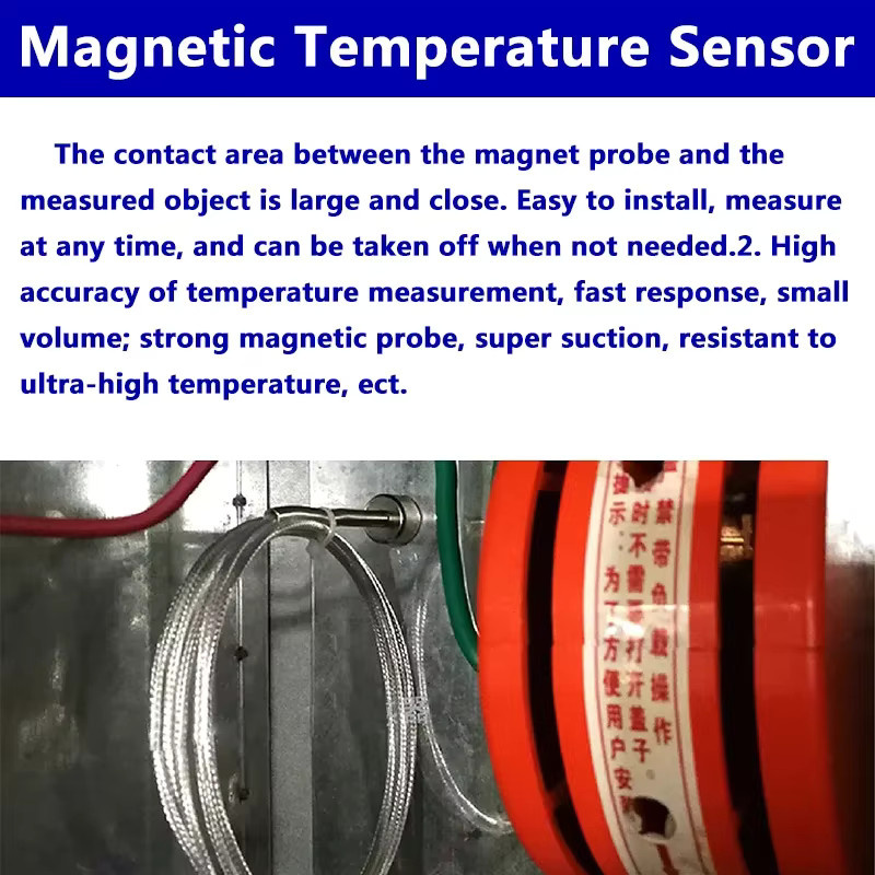 BMAD K-Typ Thermoelement-Temperatursensor mit starker magnetischer Adsorption und abgeschirmtem Edelstahlkabel, 0–450 Grad, Silber - Bild 4