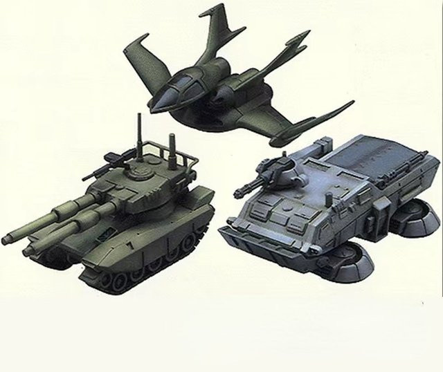MODX Science Fiction Mecha Panzer Flugzeug, Modell Kit, 1/144, unmontiert, unbemalt, Grau - Bild 1