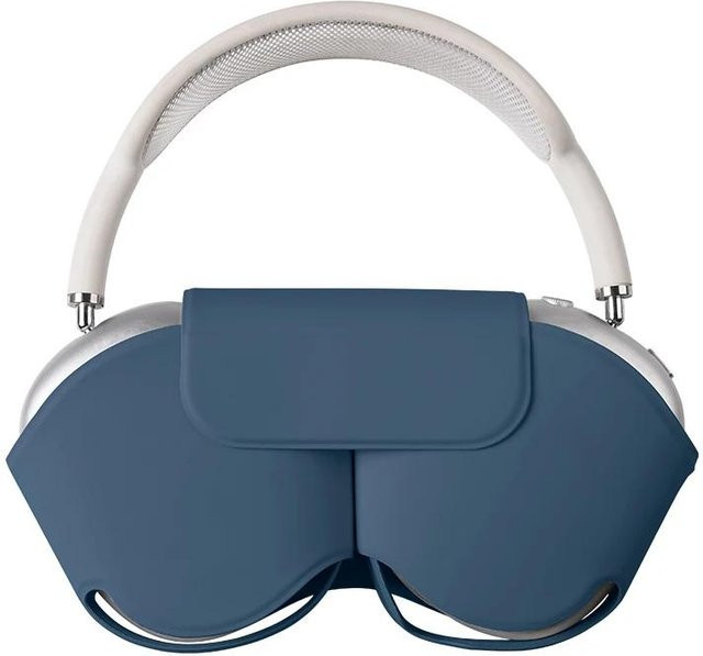 Apple Lederhülle für AirPods Max Kabellose Kopfhörer in Blau - Bild 1