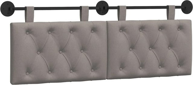 vidaXL Wandmontiertes Polsterpaneel in Taupe, B/H/T: 150 x 55 x 7 cm - Bild 1