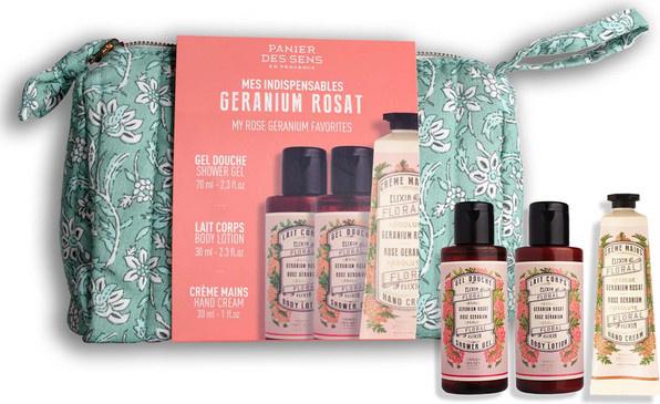 Panier des Sens Geranium Reiseset, Duschgel, Body Lotion - Bild 1
