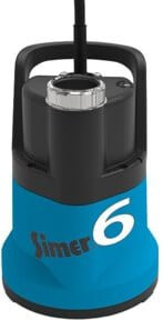 Jung Pumpen Schmutzwasserpumpe SIMER 6 Tauchpumpe 230 V mit DT Stecker in Blau - Bild 1